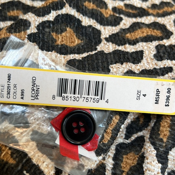 NWT- Alice + Olivia Leopard Print Sleeveless cut out back Dress - Picture 14 of 14